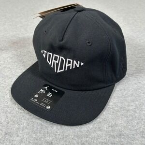 Jordan Pro Cap Hat Size M/L Black Unisex Nike Unstructured  Embroidered Logo NEW